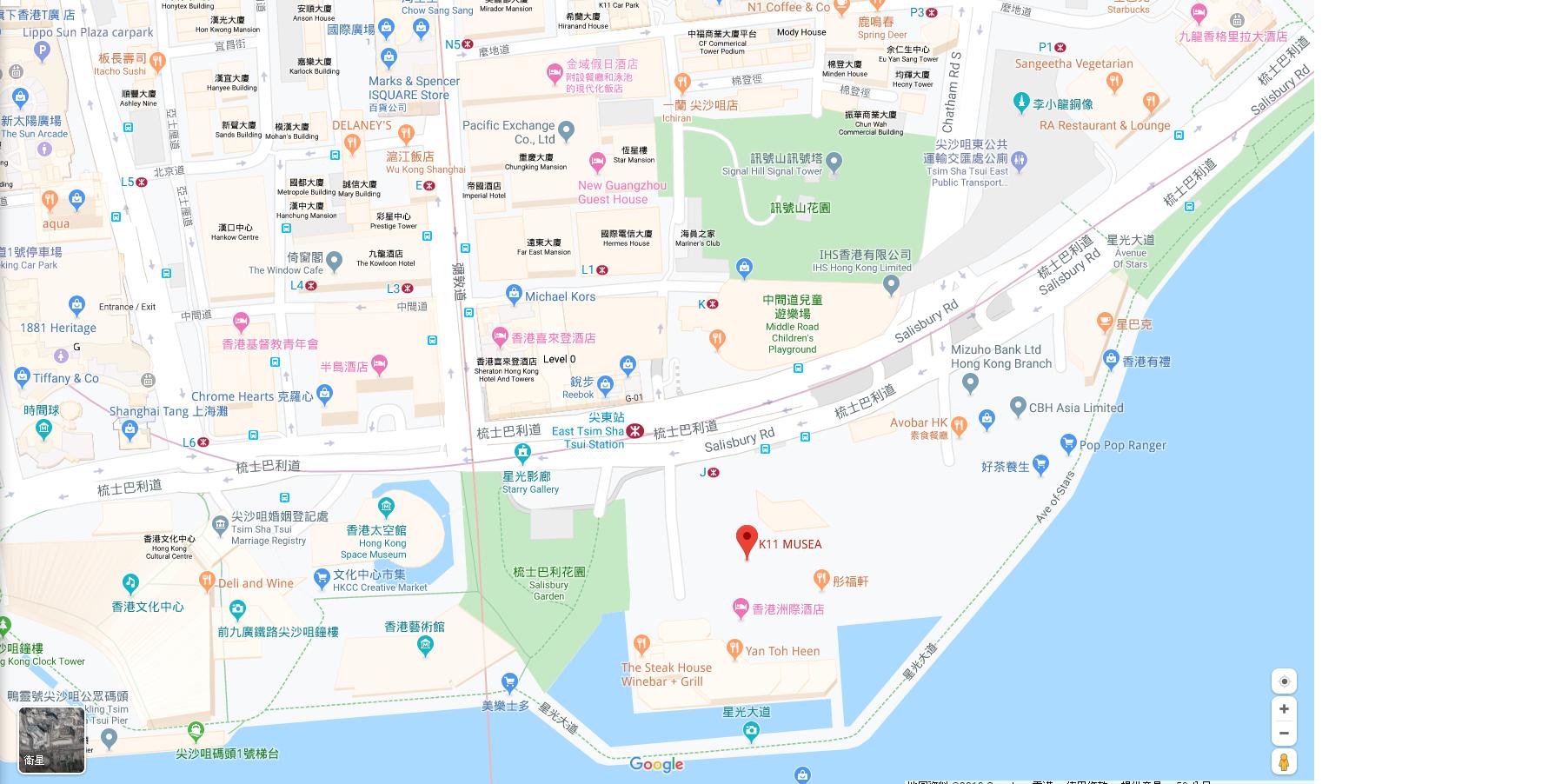 K11 MUSEA人文艺术购物馆地图